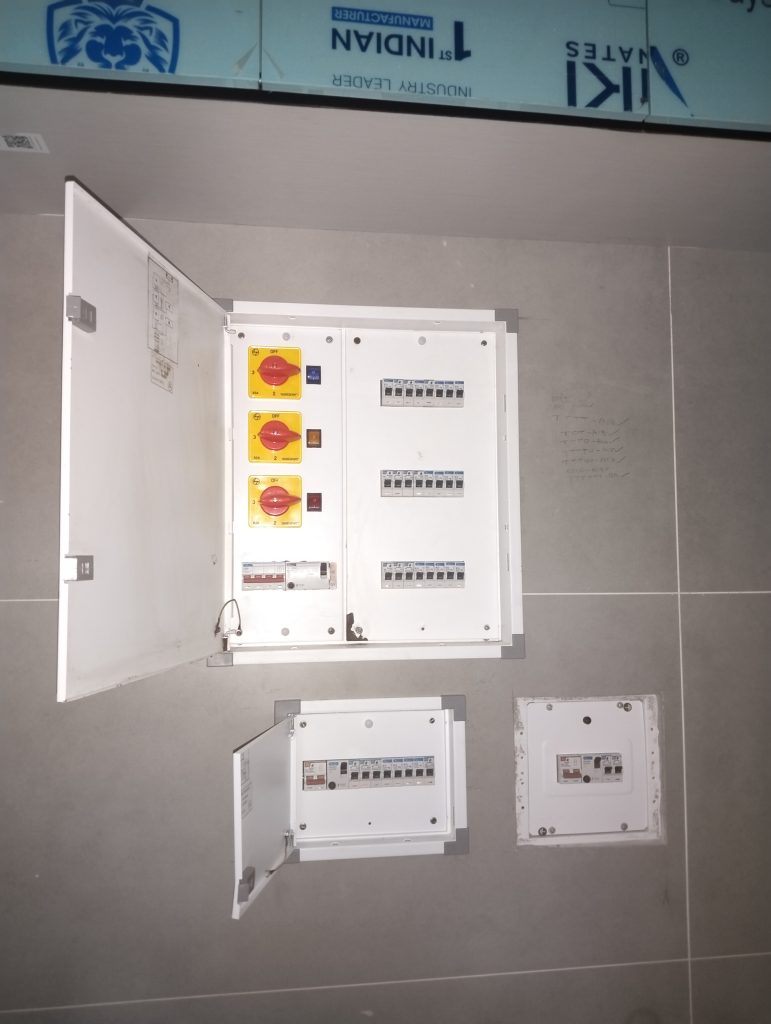 Electrical plumbing works